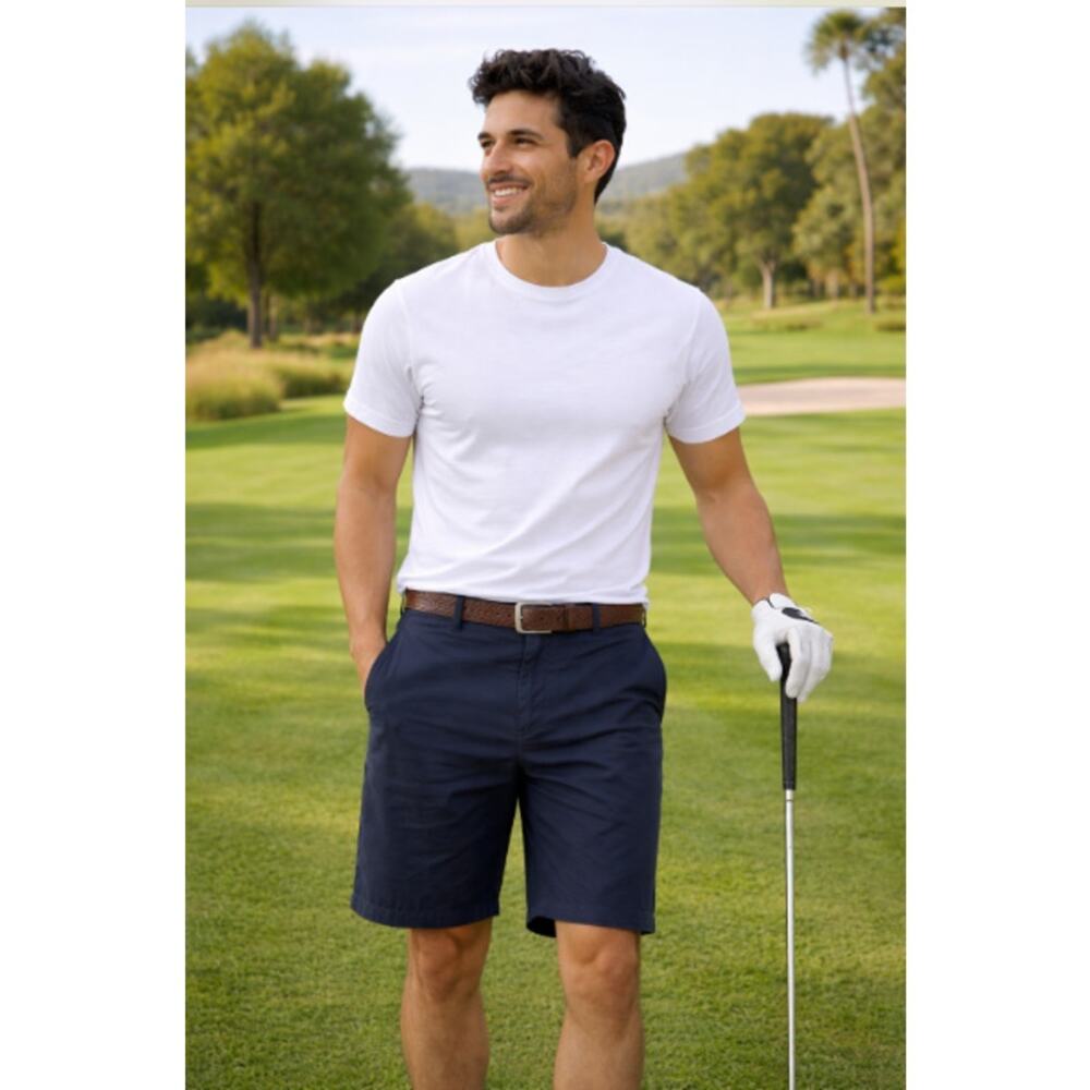 Adidas Men’s Climalite Golf Navy Black Performance Blend Shorts Size 36 READ